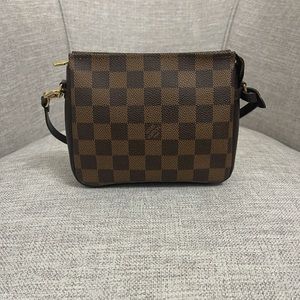 lv damier ebene trousse make up bag pochette